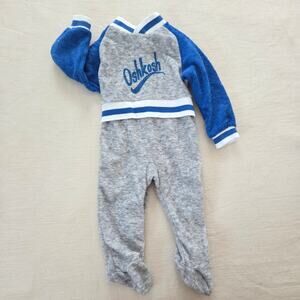 Vintage Oshkosh Sporty Footed Pajamas 3 months